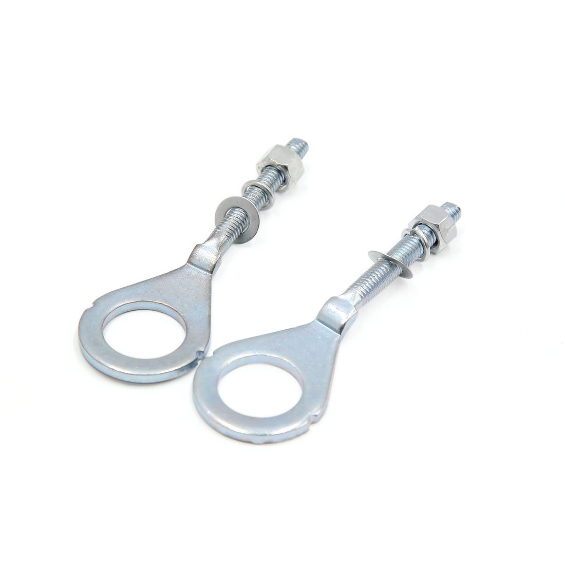 sourcing map 2 Stücke 18 mm Durchmesser Loch Silber Metall Kettenachsenspanner Spanner für Motorrad sourcing map 2 Stücke 18 mm Durchmesser Loch Silber Metall Kettenachsenspanner Spanner für Motorrad von uxcell