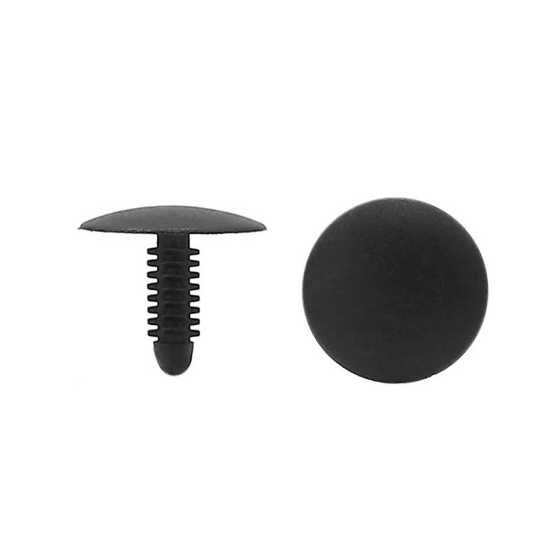 sourcing map 20Stk. Kunststoff Nieten Auto Plastikniet Befestigung Stoßdämpfer Klipp 7,5mm x 7mm Loch Schwarz von uxcell
