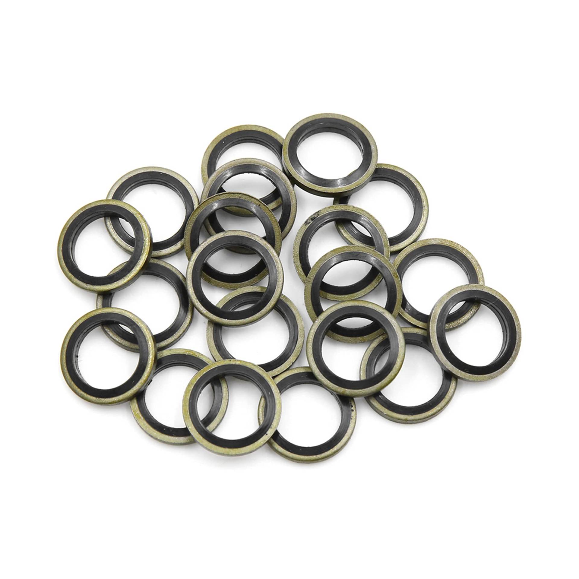 sourcing map 20 stücke Motoröl Quetschscheiben Ablassschraube Dichtungen 12mm ID. 18 mm Außendurchmesser. Bronzeton für Auto sourcing map 20 stücke Motoröl Quetschscheiben Ablassschraube Dichtungen 12mm ID. 18 mm Außendurchmesser. Bronzeton für Auto von sourcing map