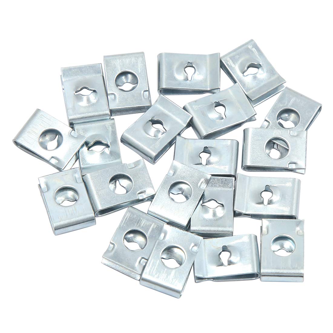sourcing map 20x Blechschrauben Befestigung Blechmutter Clip Klammer Metall Silber sourcing map 20x Blechschrauben Befestigung Blechmutter Clip Klammer Metall Silber von sourcing map