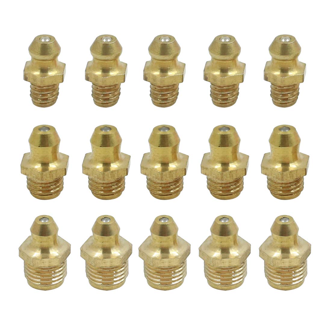 sourcing map 3 Sätze Schmiernippel Sortiment Fettnippel M6 M8 M10 Gerade Messing Abschmiernippel Kit sourcing map 3 Sätze Schmiernippel Sortiment Fettnippel M6 M8 M10 Gerade Messing Abschmiernippel Kit von X AUTOHAUX
