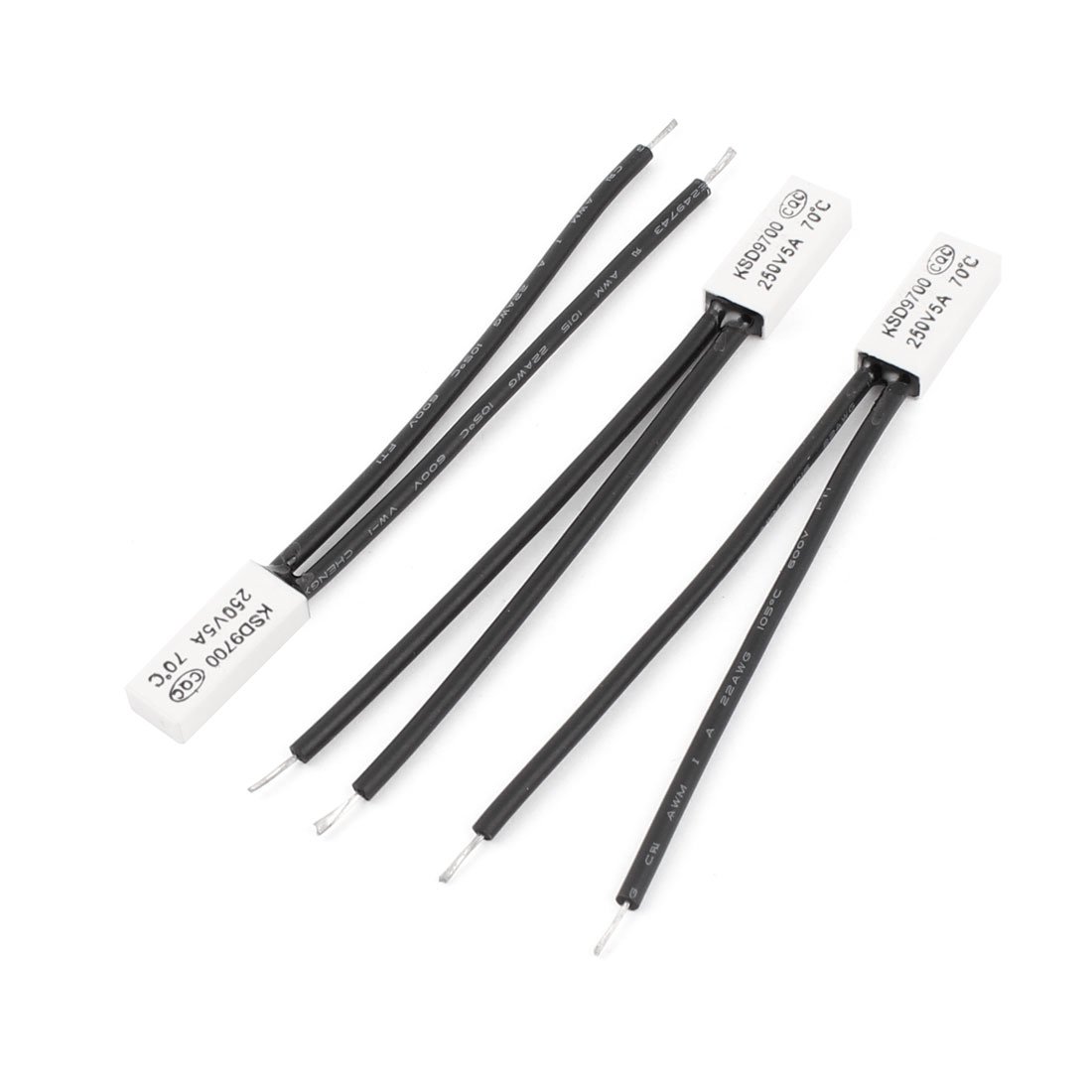 sourcing map 3 Stück Temperaturschalter Temperaturregler Öffner KSD9700 AC 250V 5A 70 Celsius NC Bimetall sourcing map 3 Stück Temperaturschalter Temperaturregler Öffner KSD9700 AC 250V 5A 70 Celsius NC Bimetall von uxcell
