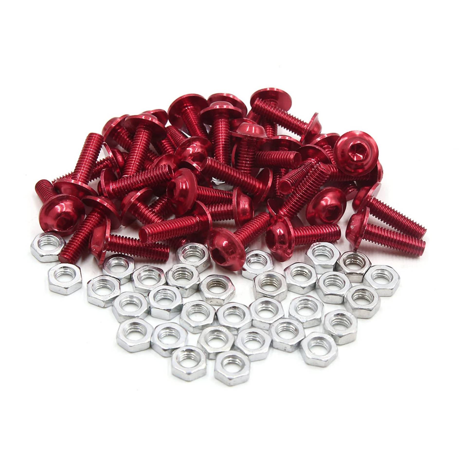 sourcing map 35 Stücke M6 Aluminiumlegierung Innensechskant Motorrad Verkleidungsschrauben Schrauben Muttern Rot sourcing map 35 Stücke M6 Aluminiumlegierung Innensechskant Motorrad Verkleidungsschrauben Schrauben Muttern Rot von sourcing map