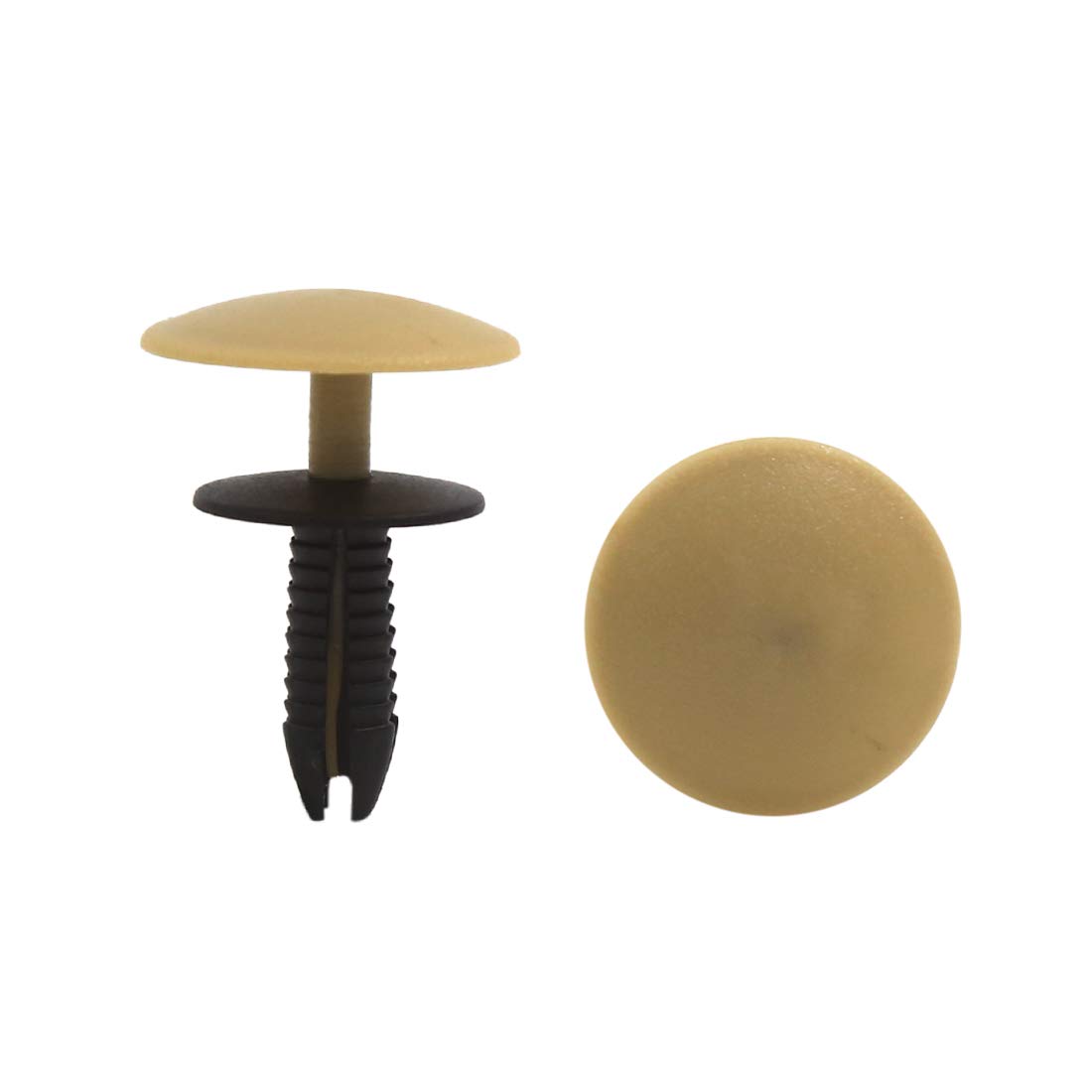 sourcing map 40 STK Beige Kunststoffnieten Druck Befestigungsstift Halteclips 7mm für Auto sourcing map 40 STK Beige Kunststoffnieten Druck Befestigungsstift Halteclips 7mm für Auto von uxcell
