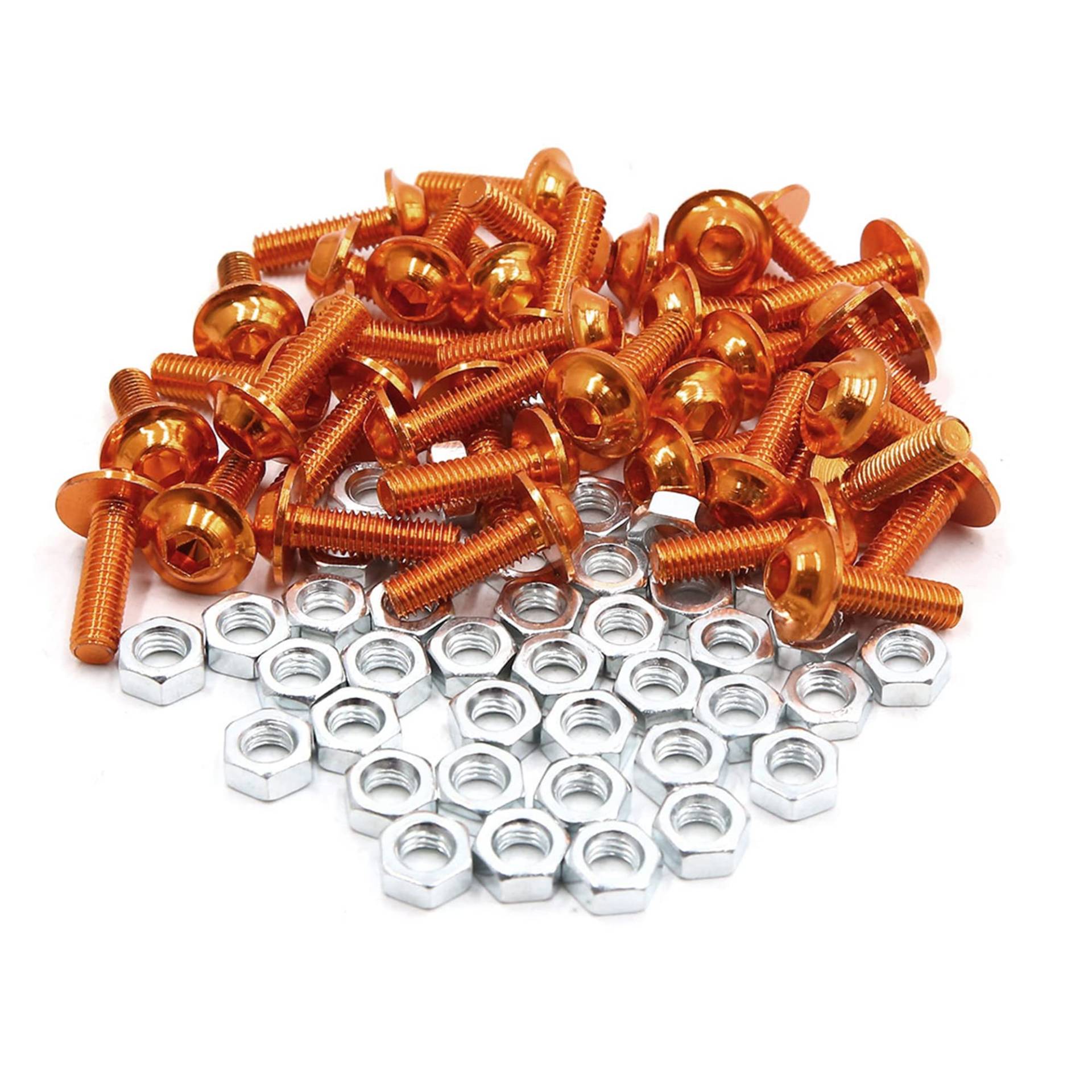 sourcing map 40 Stück Motorrad Schrauben Muttern M6 Aluminiumlegierung Schrauben Mutter Ersatz Orange sourcing map 40 Stück Motorrad Schrauben Muttern M6 Aluminiumlegierung Schrauben Mutter Ersatz Orange von sourcing map