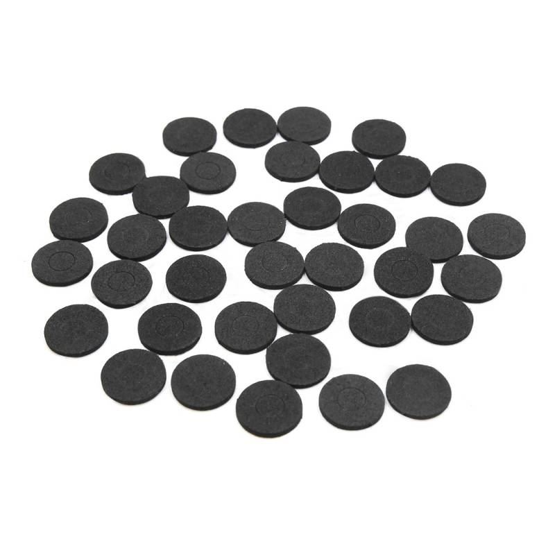 sourcing map 40Stk. Schwarz Schwamm Stoßfest Niete Flache Scheibe Isolierung Dichtung Ring von sourcing map