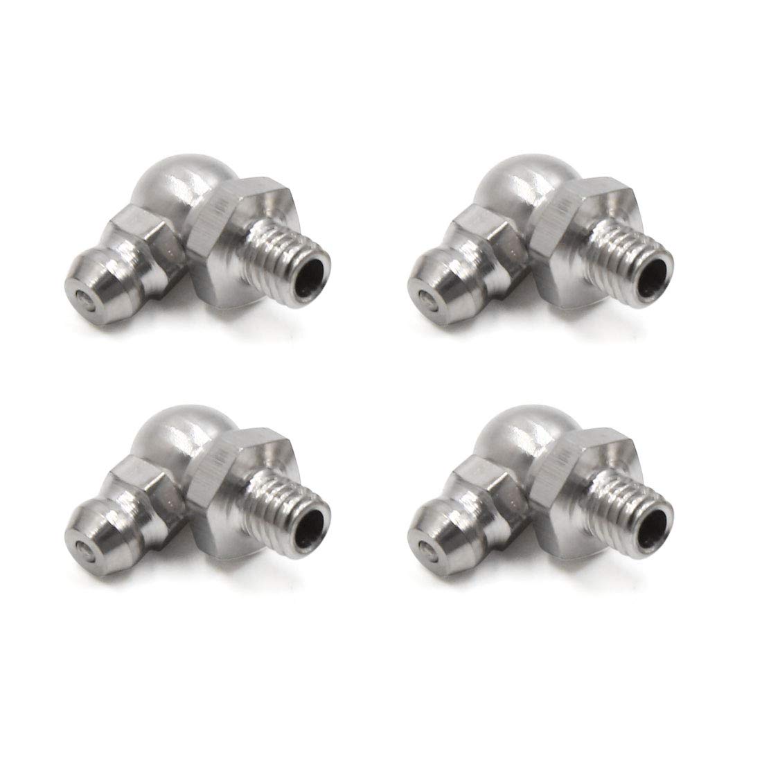 sourcing map 4 Stück M6 x 1 Kegelschmiernippel Abschmiernippel Metall 90 Grad Winkel Schmiernippel Fitting für Auto sourcing map 4 Stück M6 x 1 Kegelschmiernippel Abschmiernippel Metall 90 Grad Winkel Schmiernippel Fitting für Auto von sourcing map