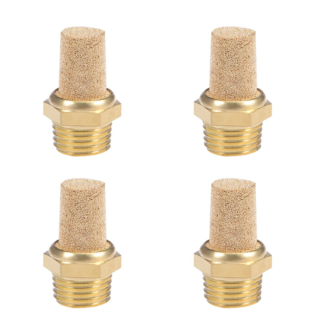 sourcing map 4Stück 1/4PT Sinterbronze Auspuff Schalldämpfer mit Messingkörper hervorstehend DE de sourcing map 4Stück 1/4PT Sinterbronze Auspuff Schalldämpfer mit Messingkörper hervorstehend DE de von sourcing map