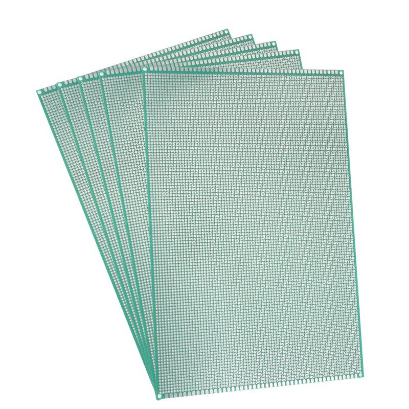 sourcing map 5 Stück 20x30cm Einseitig Universal Leiterplatte Leiterplatten Lochrasterplatine PCB Platine für DIY Löten von sourcing map