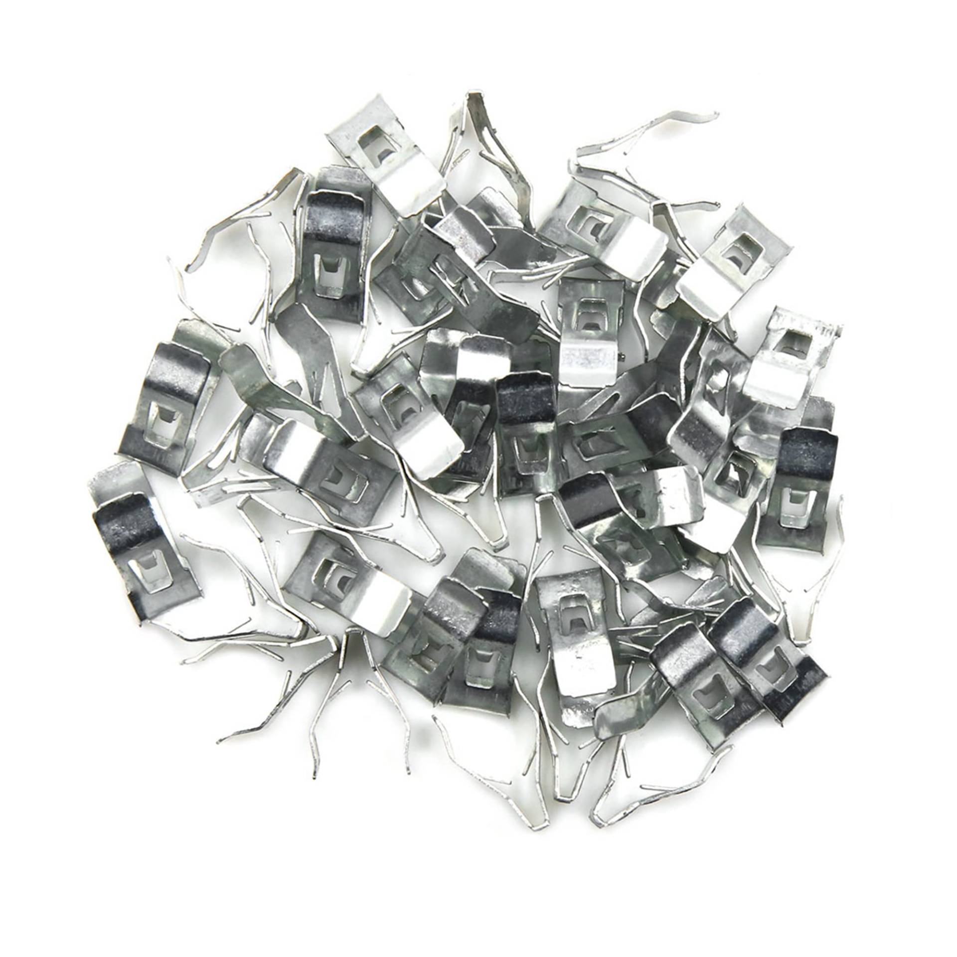 sourcing map 50 STK Befestigungs Klammer Clip Auto Armaturenbrett Metall Verkleidung Halteklammern Silber sourcing map 50 STK Befestigungs Klammer Clip Auto Armaturenbrett Metall Verkleidung Halteklammern Silber von sourcing map