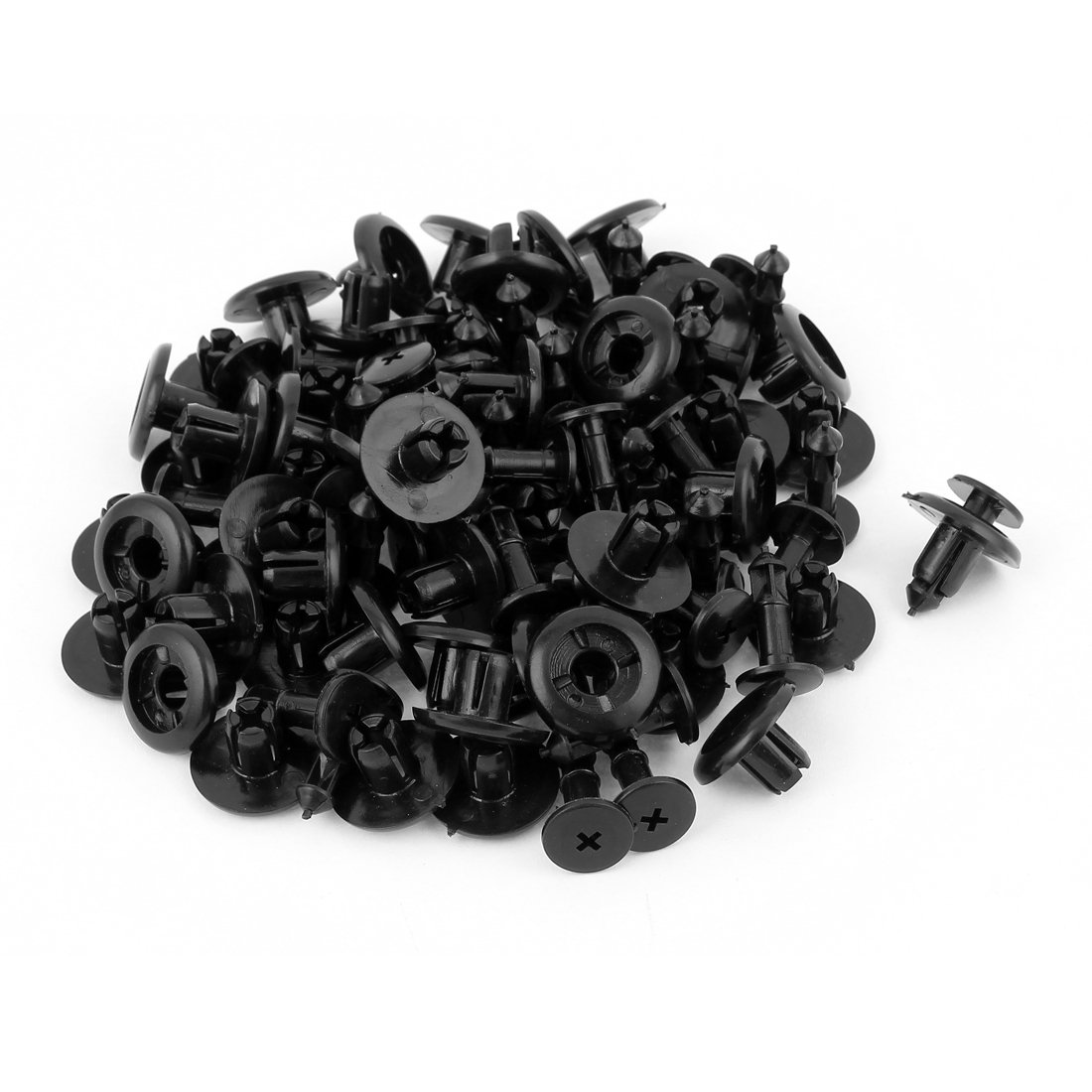 sourcing map 50 Stk. 7.8mm Loch Kunststoff Niet Befestigung Stossstange Nadel Clips de von uxcell