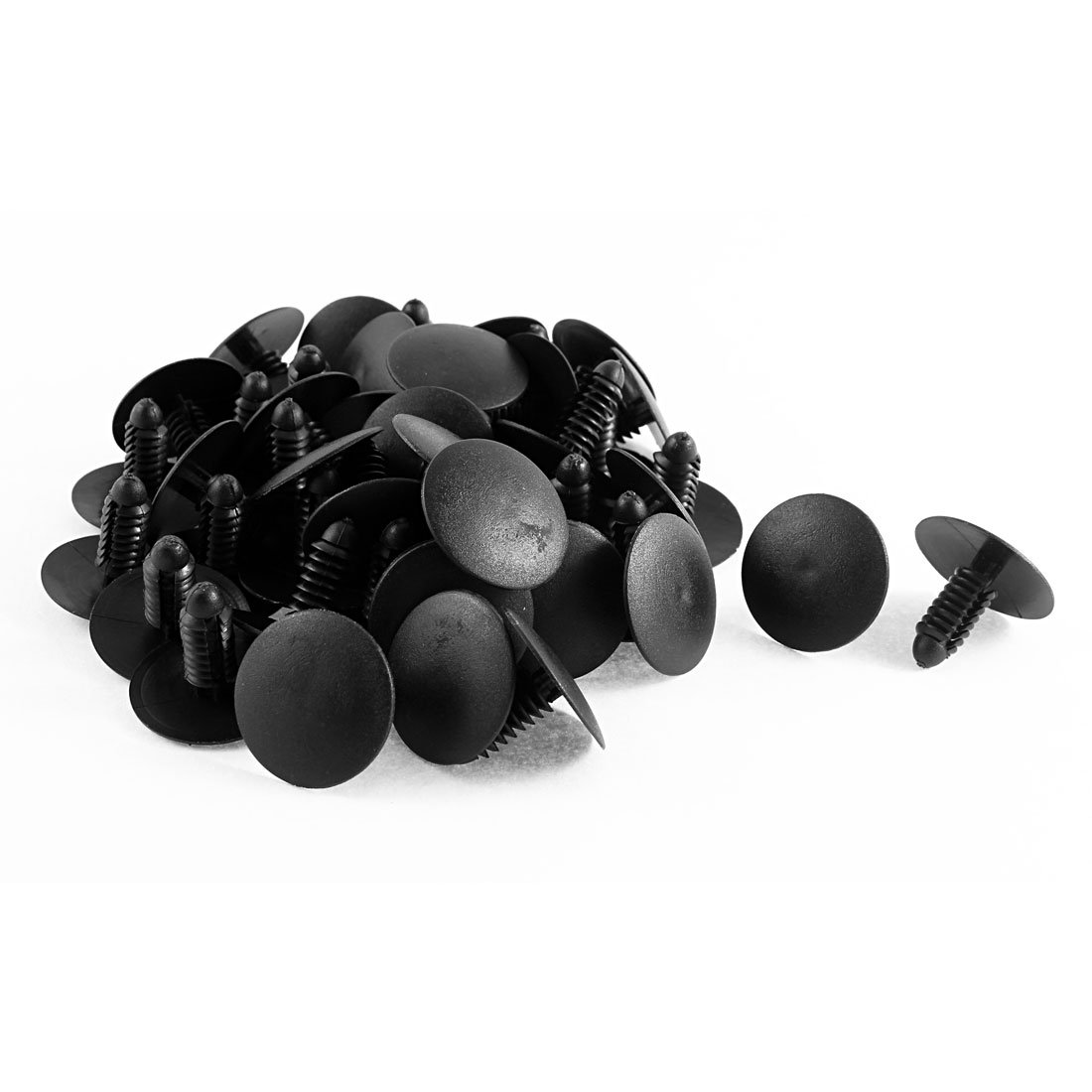 sourcing map 50Stk 8 * 19 * 25mm Schwarz Nieten Verschluss Schmutzf?ger Sto?tangen Klips DE de sourcing map 50Stk 8 * 19 * 25mm Schwarz Nieten Verschluss Schmutzf?ger Sto?tangen Klips DE de von uxcell