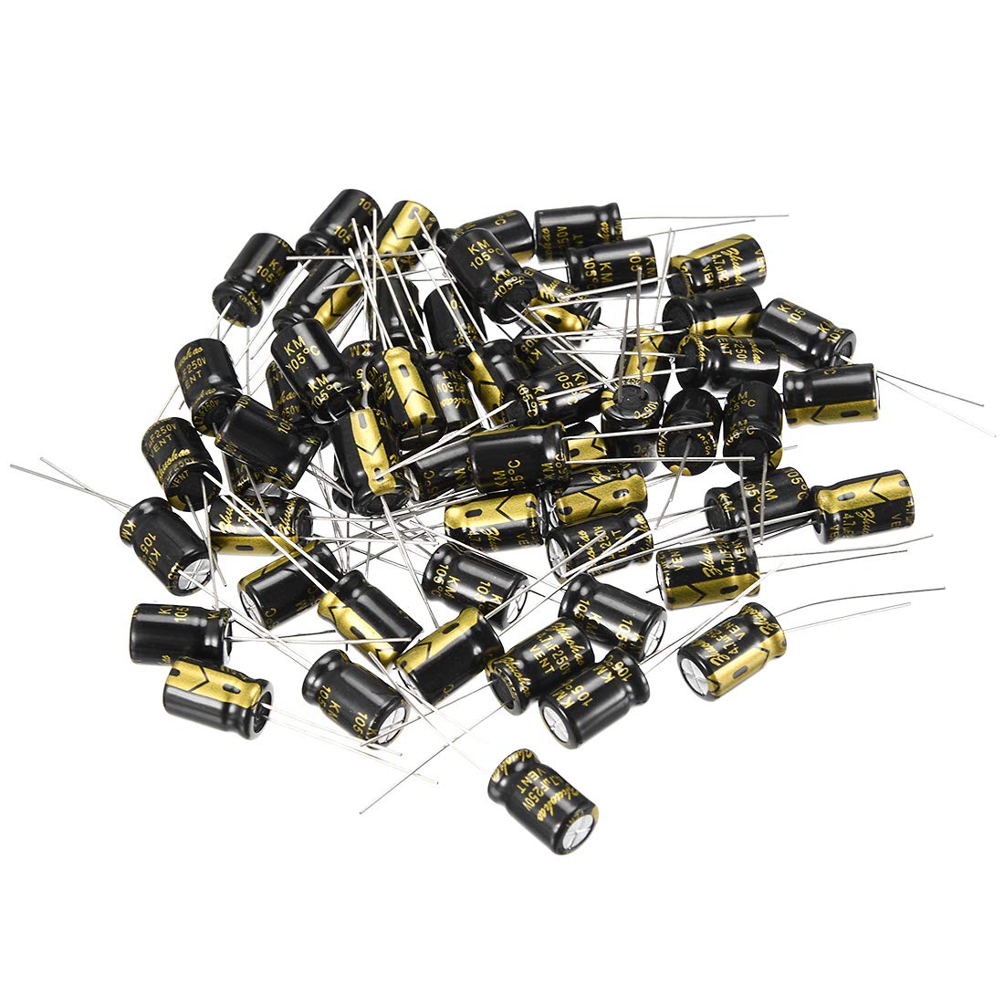 sourcing map 50Stk Aluminium Radial Kondensator 4, 7uF 250V 105 Celsius 8 x 12 mm schwarz DE de sourcing map 50Stk Aluminium Radial Kondensator 4, 7uF 250V 105 Celsius 8 x 12 mm schwarz DE de von sourcing map
