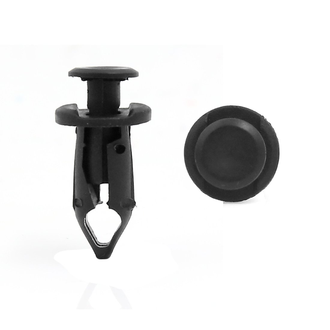 sourcing map 50Stk Schwarz Kunststoff Niet Push Pin Typ Trim Fastener Clips 9mm für Auto de sourcing map 50Stk Schwarz Kunststoff Niet Push Pin Typ Trim Fastener Clips 9mm für Auto de von uxcell