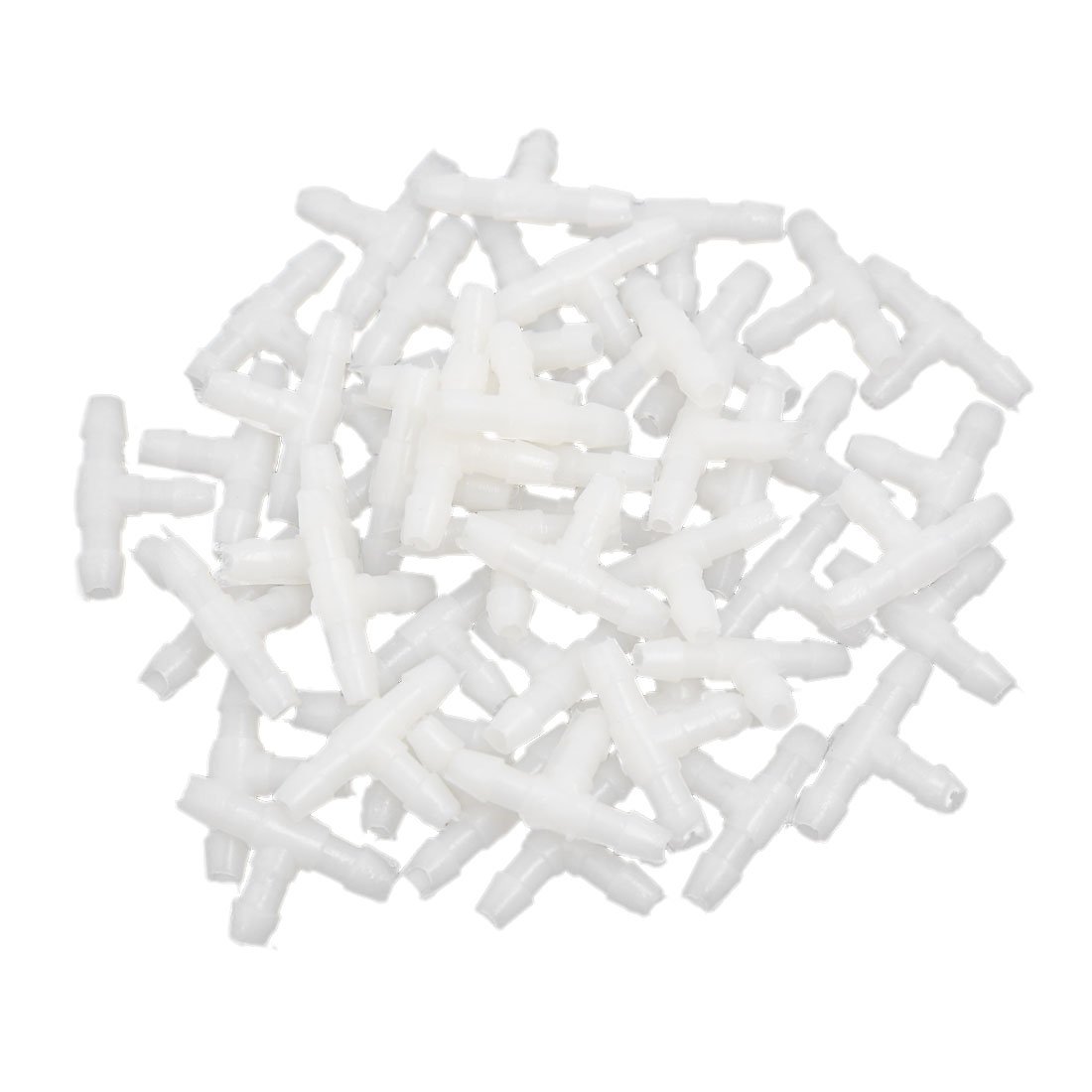 sourcing map 50Stk. Auto 3mm Innere Dia T-Stück Rohr Schlauch Steckverbinder Schraubung Weiß de sourcing map 50Stk. Auto 3mm Innere Dia T-Stück Rohr Schlauch Steckverbinder Schraubung Weiß de von uxcell