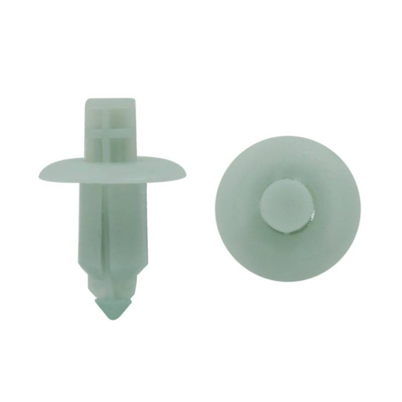 sourcing map 50Stück weiße Kotflügelnieten für Türverkleidung 11 mm Heftklammern 7 mm Loch von uxcell