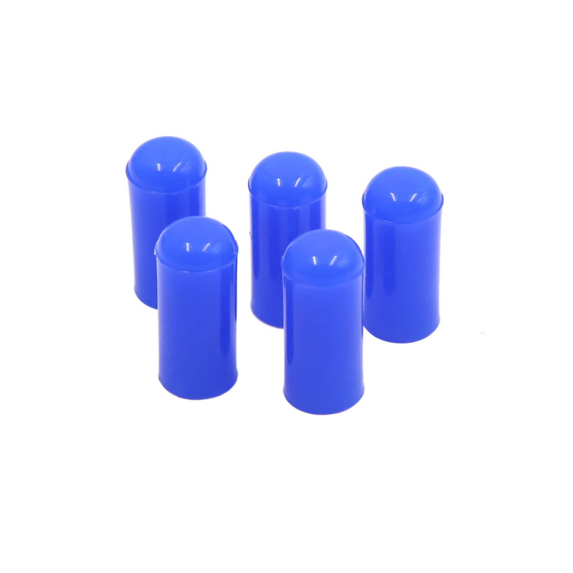 sourcing map 5Stk 4mm 5/32" Silikon Blindkappe Einlass Vakuum Schlauch Tube Ende Spund Blau DE de von sourcing map