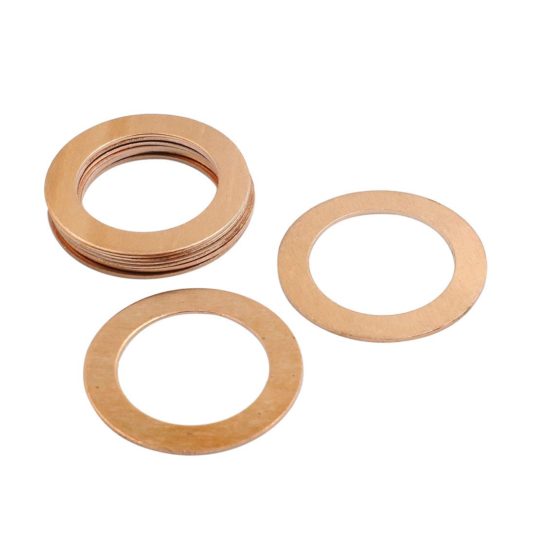 sourcing map 8Stk. Kupfer Scheiben Flache Dichtungsringe 27mm Innendurchmesser Kupfer Ton sourcing map 8Stk. Kupfer Scheiben Flache Dichtungsringe 27mm Innendurchmesser Kupfer Ton von sourcing map
