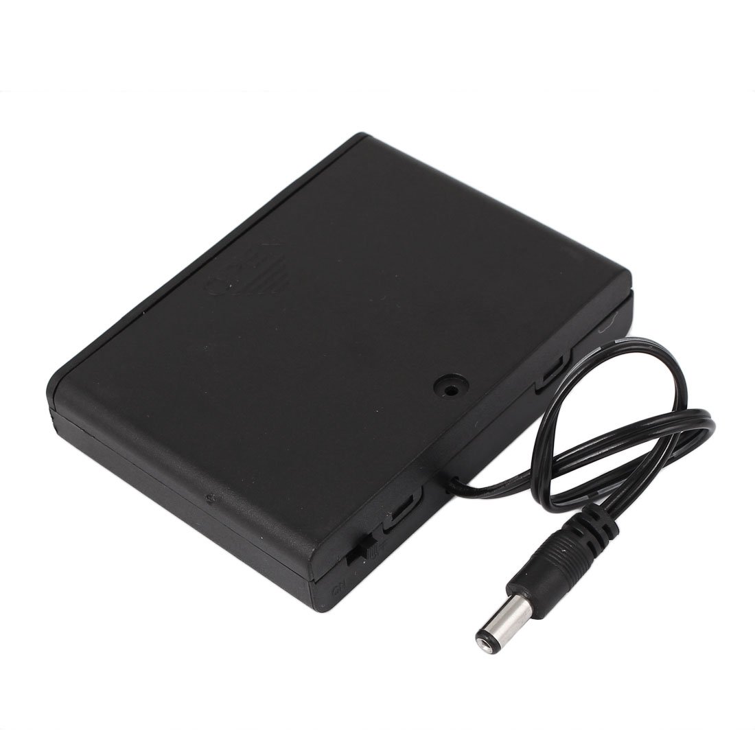 sourcing map 9V Netzteil 6 x AA Batterie Geschalteter Halter Beiliegende Box 2,1mm DC Stecker Kabelanschluss von sourcing map