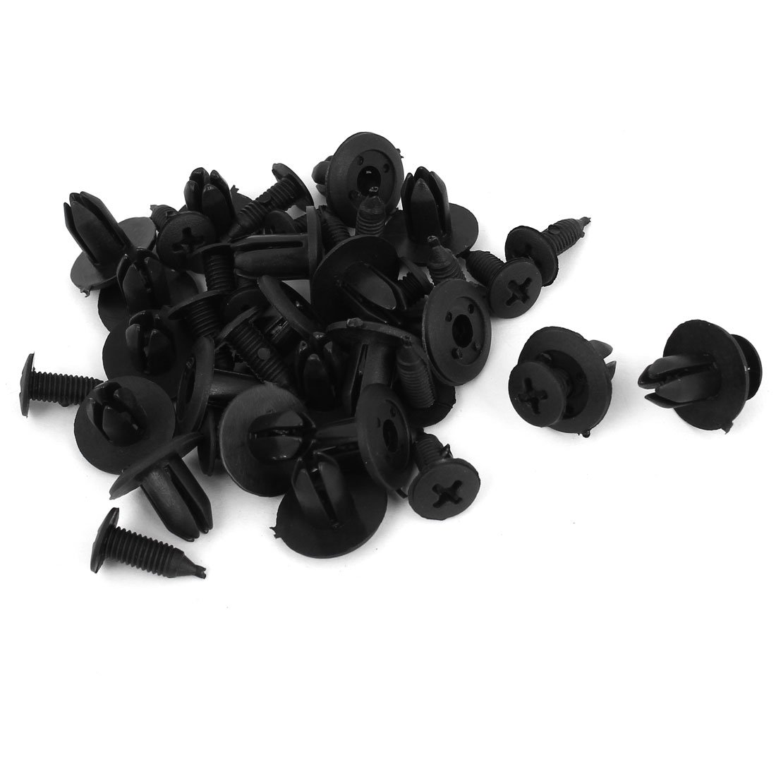 sourcing map 20 Stücke 6 mm Loch, Kunststoff, Druckschraube, Nieten, Plattenbefestigungsklammern, Schwarz sourcing map 20 Stücke 6 mm Loch, Kunststoff, Druckschraube, Nieten, Plattenbefestigungsklammern, Schwarz von uxcell