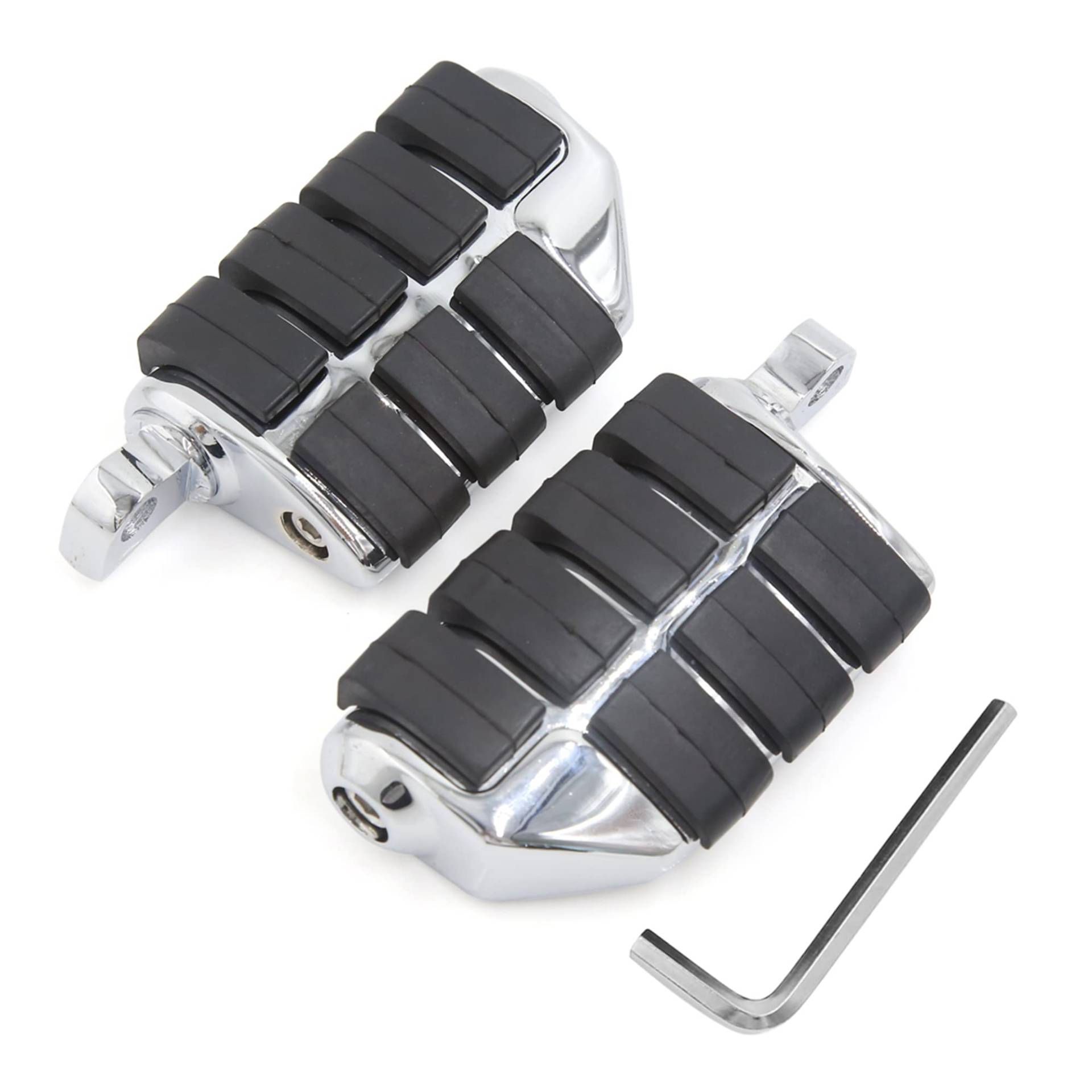 sourcing map Chrom Motorrad Halter doppelt Fußstütze Fußrasten Set für Harley Davidson Highway DE de sourcing map Chrom Motorrad Halter doppelt Fußstütze Fußrasten Set für Harley Davidson Highway DE de von uxcell
