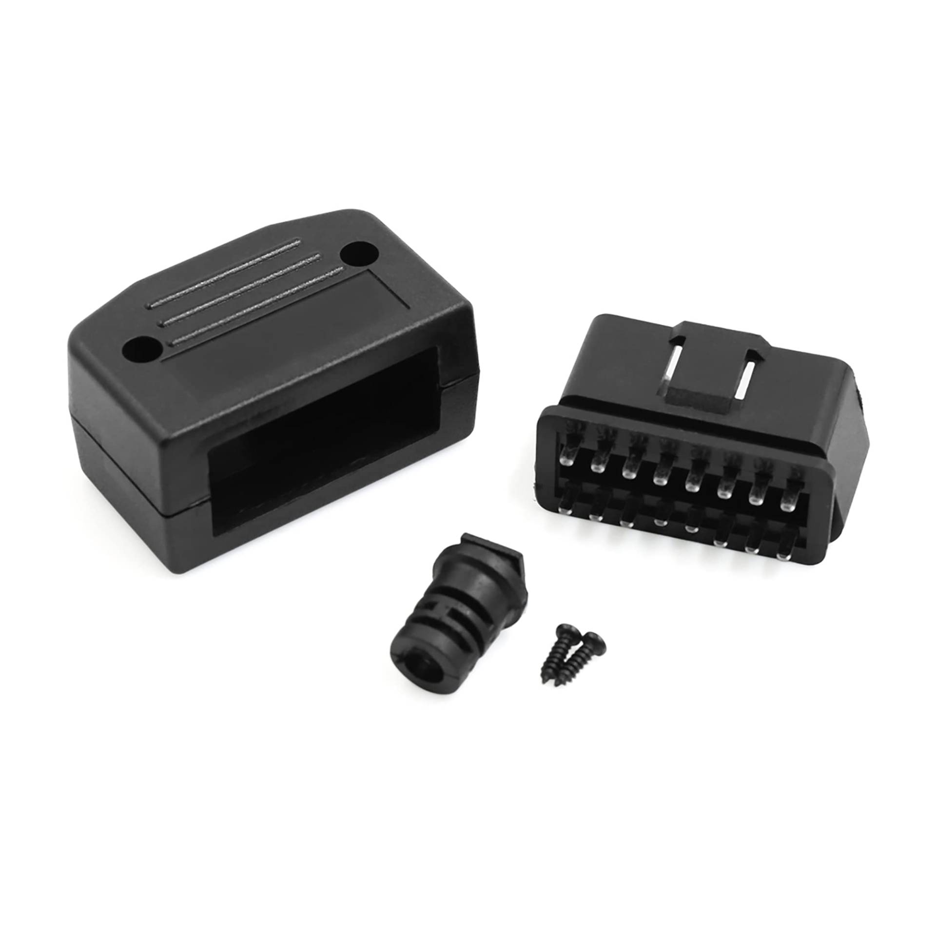 sourcing map DC 12V OBD2 16 Pin GPS Diagnostic- Extender Male Adapter Buchsenadapter mit Gehäuse von sourcing map