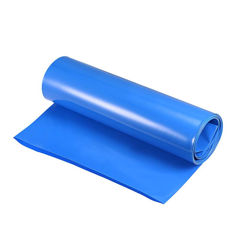 sourcing map PVC Schrumpfschlauch Rohr Ersatz 2m 240 mm Flache Akkupack Blau von sourcing map