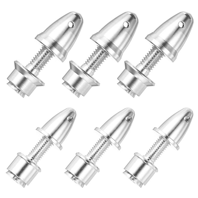 sourcing map Propelleradapter RC Flugzeug Spinner, 3,17 mm Öffnung und 5/6 mm Ausgangsachse Propeller Adapter Saver für Welle bürstenlose Motordrehzahlregler, 6 Stück von sourcing map
