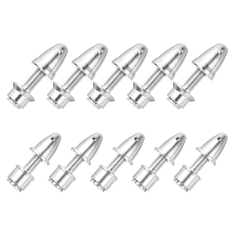 sourcing map Propelleradapter RC Flugzeug Spinner, 3/4 mm Öffnung und 5/6 mm Ausgangsachse Propeller Adapter Saver für Welle bürstenlose Motordrehzahlregler, 10 Stück von sourcing map