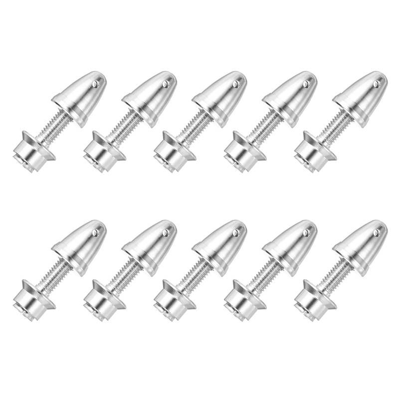 sourcing map Propelleradapter RC Flugzeug Spinner, 3/4 mm Öffnung und 6 mm Ausgangsachse Propelleradapter Saver für Welle bürstenlose Motordrehzahlregler, 10 Stück von sourcing map