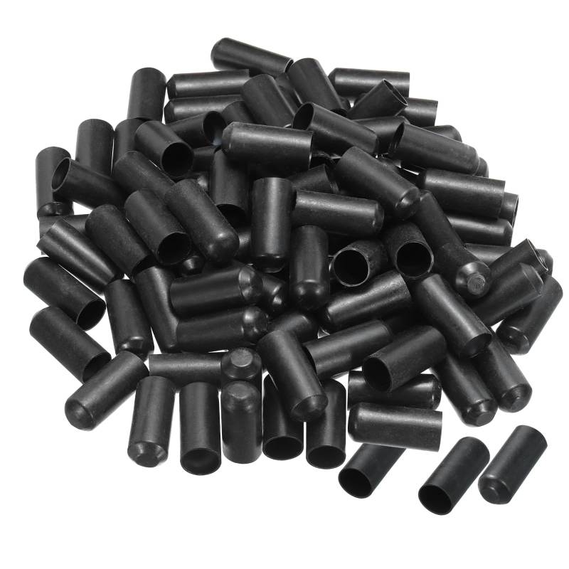 sourcing map Schrumpfende Endkappe 15mm ID x 40mm L 2:1 Wasserdichte Elektrische Drath Wickel Kleber Ausgekleidet Versiegelt Schrumpfschlauch Kappen für Drath Kabel Pack von 100 von sourcing map
