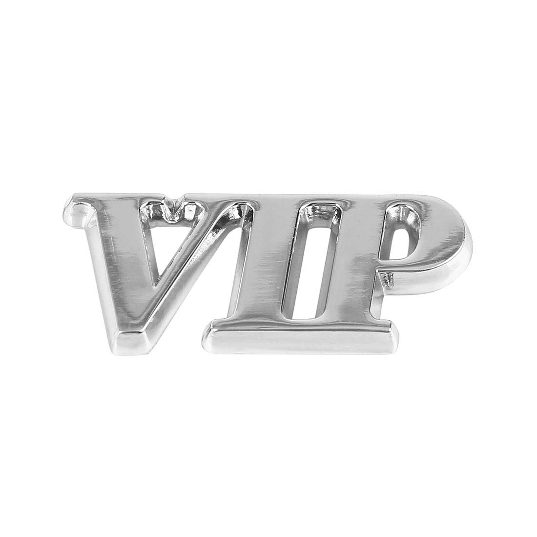 sourcing map Silberfarbener VIP-förmiger Karosserie-Metall-Deko-Emblem-Abziehbild-Aufkleber sourcing map Silberfarbener VIP-förmiger Karosserie-Metall-Deko-Emblem-Abziehbild-Aufkleber von X AUTOHAUX