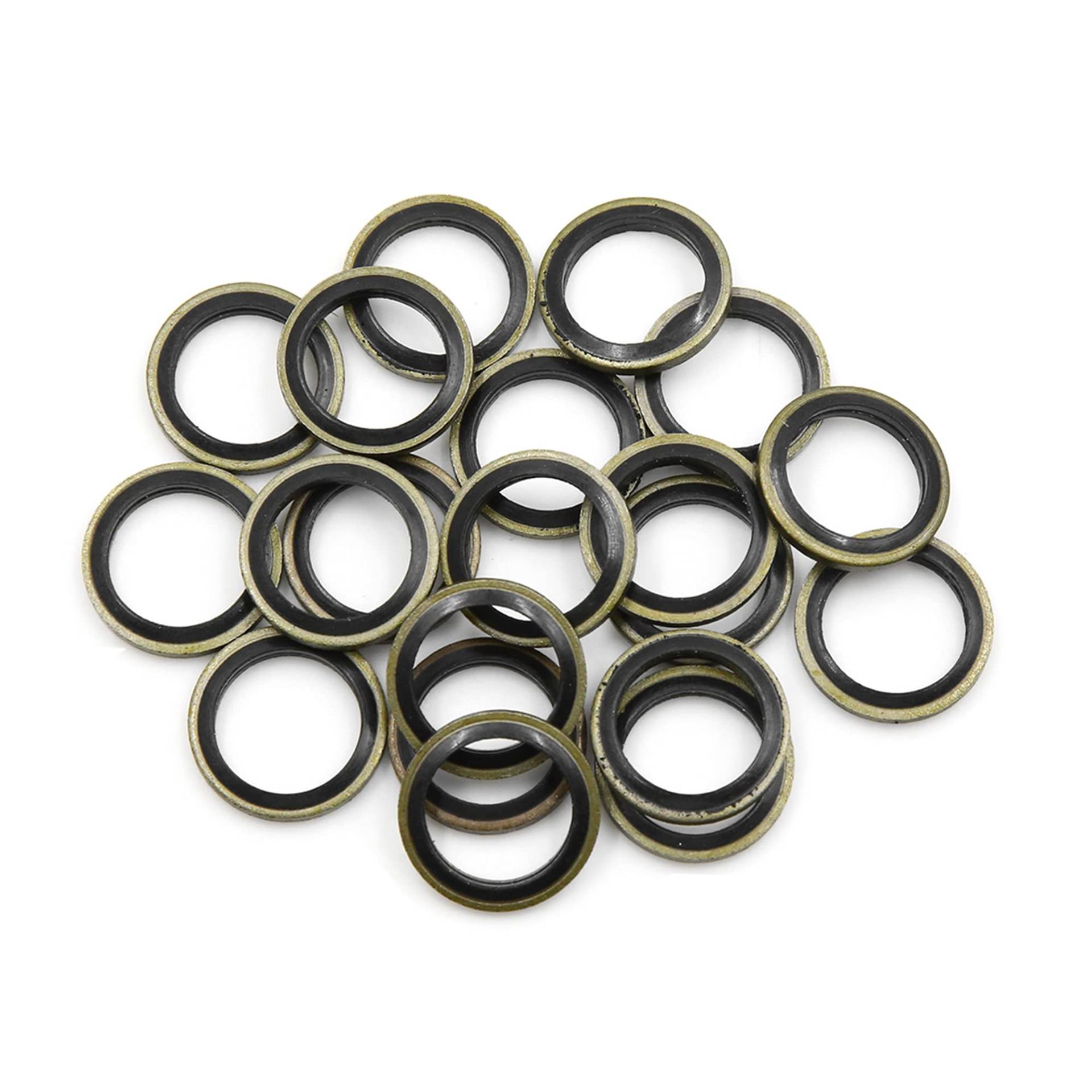 sourcing map Unterlegscheiben 20stk. Motoröl Dichtringe Dichtungen 14mm ID. 20mm AD. für Auto sourcing map Unterlegscheiben 20stk. Motoröl Dichtringe Dichtungen 14mm ID. 20mm AD. für Auto von sourcing map