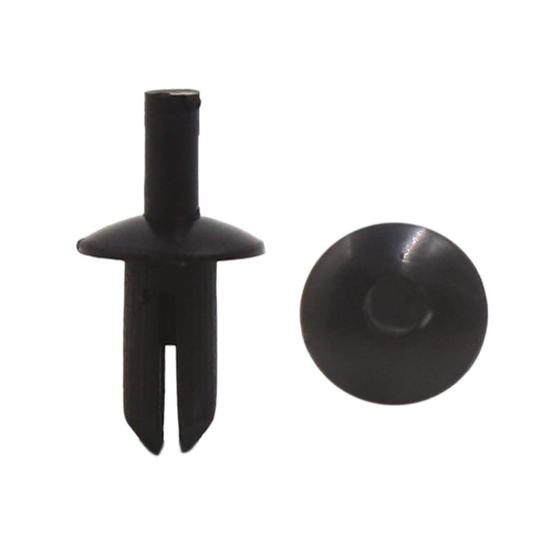 sourcing map 100Stück 5mm Durchmesser Loch Plastik Nieten Retainer Clips Befestigungs Schwarz DE de von sourcing map