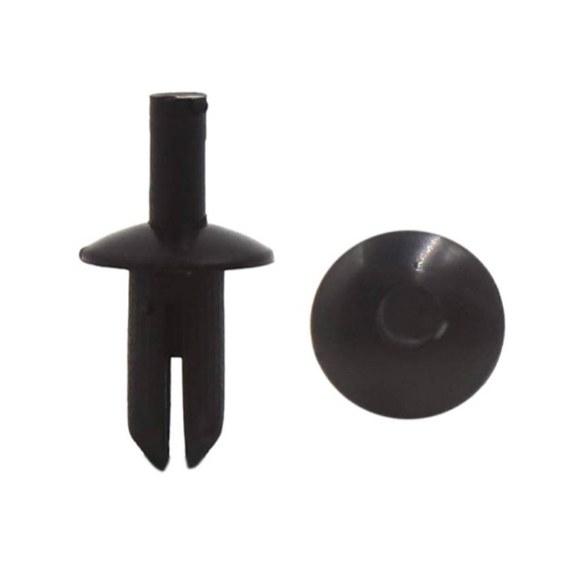 sourcing map 100Stück 5mm Durchmesser Loch Plastik Nieten Retainer Clips Befestigungs Schwarz DE de von uxcell