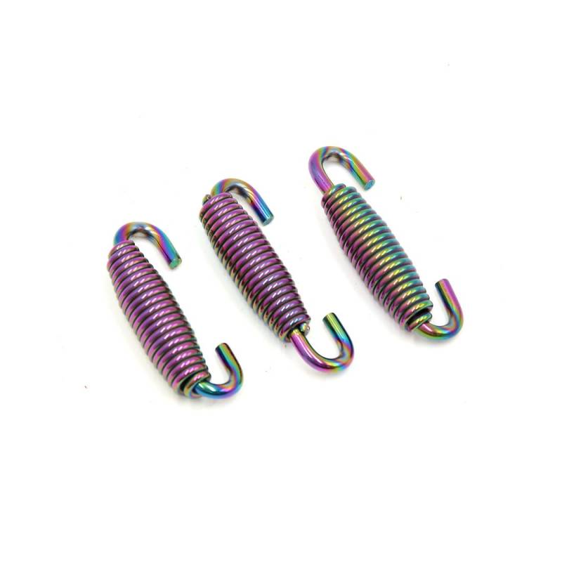 sourcing map 3stk.45mm Auspuffrohr Schwenkfeder Edelstahl Auspufffedern Auspuff-Federspanner Federhaken für Motorrad Roller ATV von uxcell