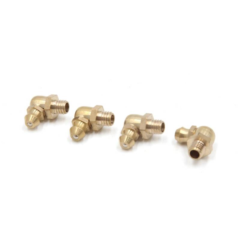 uxcell 4 Stück Schmiernippel Fettnippel Messing M6 x 1mm Gewinde 90 Grad Winkel Schmiernippel Nippel für Auto von uxcell