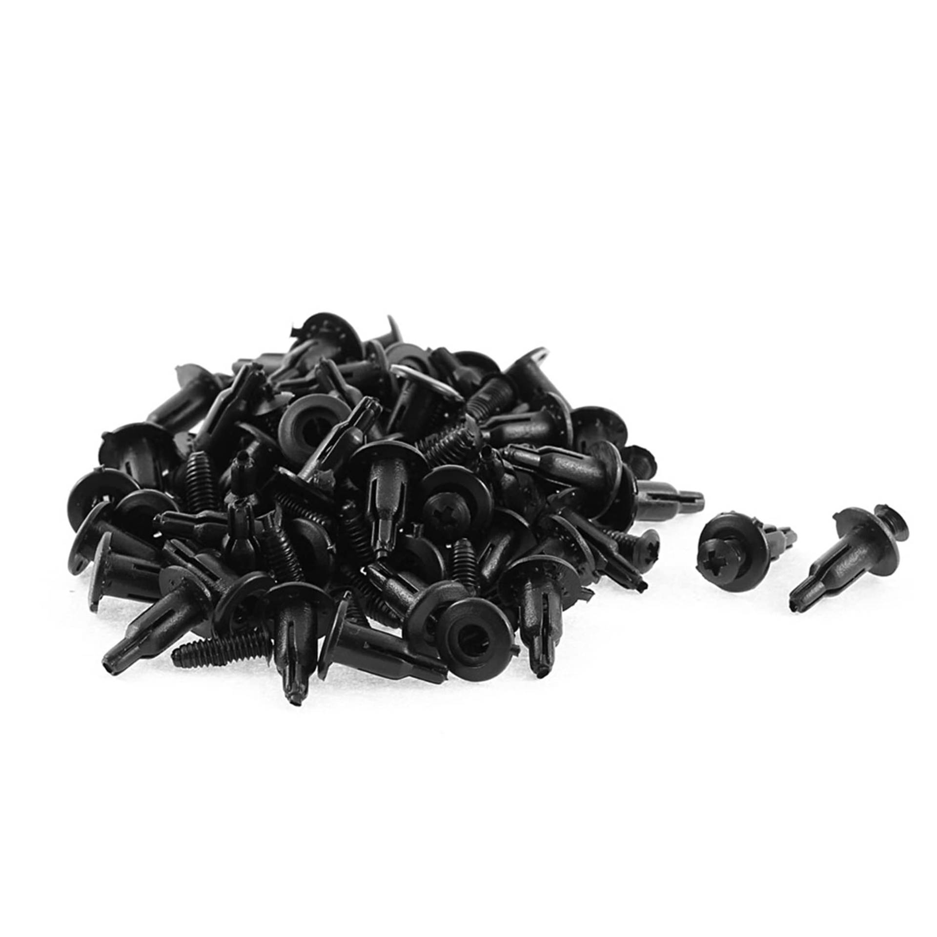 sourcing map 50 STK. 11mm x 5mm Schwarz Kunststoff Niet Stossstange Auskleidung Befestigung Nieten Clips de von sourcing map