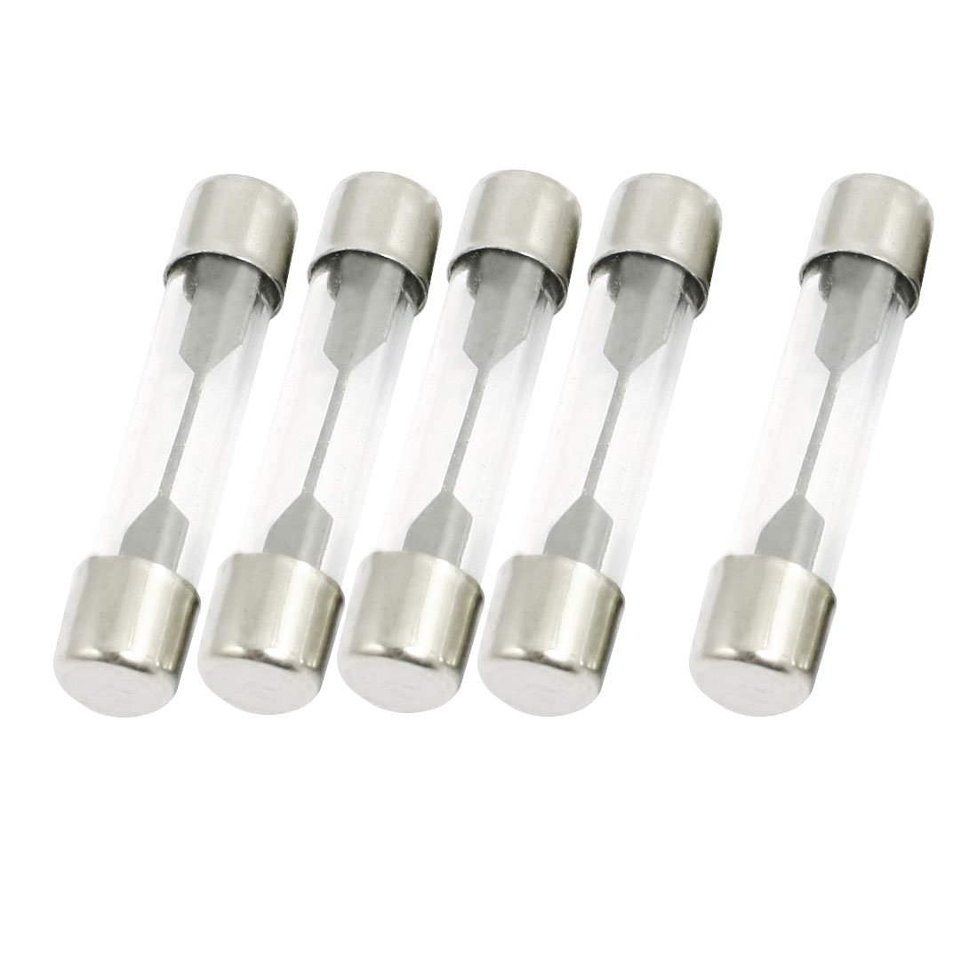 sourcing map 5Stk 250V 10A Schnell Handeln Schneller Schlag Glas Rohr Sicherungen 6mm x 30mm Geringe Bruchleistung von uxcell