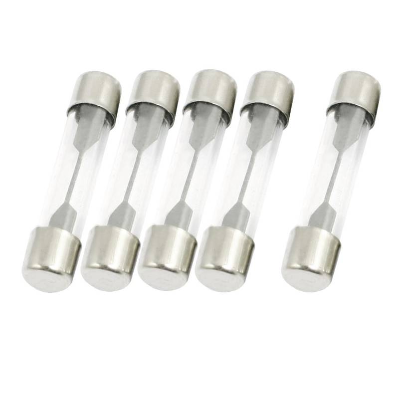 sourcing map 5Stk 250V 10A Schnell Handeln Schneller Schlag Glas Rohr Sicherungen 6mm x 30mm Geringe Bruchleistung von uxcell