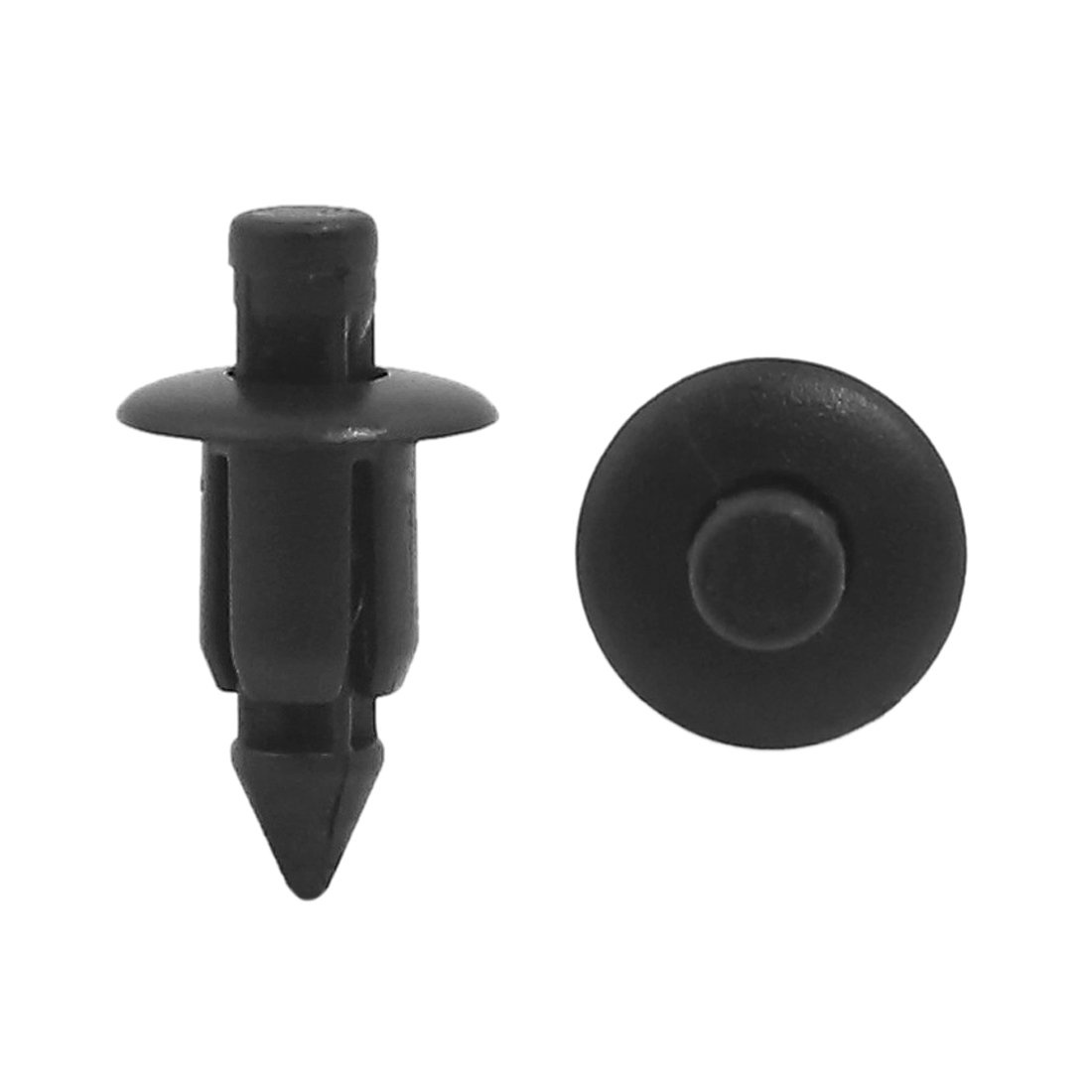 uxcell 50 schwarze Kunststoff-Nieten, Spritzschutz, Befestigungsclips, 6 mm, für Auto von uxcell