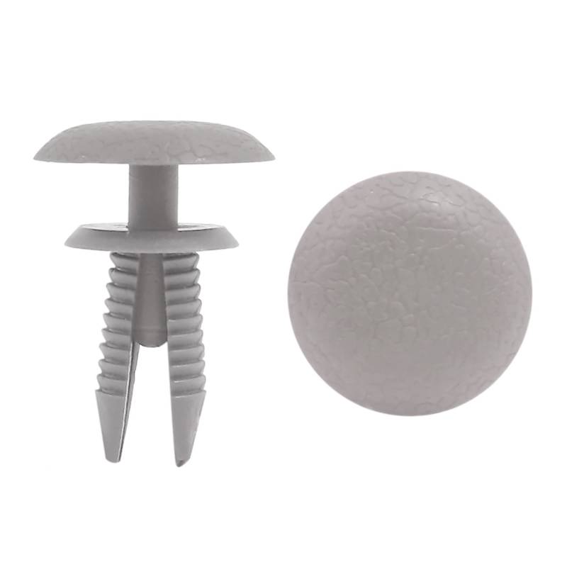 sourcing map Auto Befestigung Clips Halteklammern Stoßstangen 8mm Loch Türverkleidung Clips Plastikklips Set Grau 50 Stück von uxcell