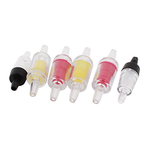 sourcingmap® 6Stk Drei Farbe Aquarium Nicht Rückkehr ein Weg Rückschlagventil 2 mm 3 Loch Dmr von sourcingmap