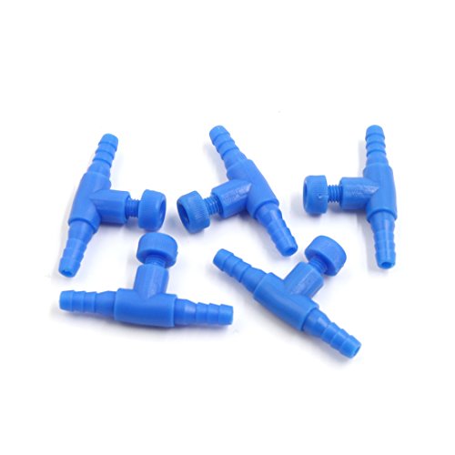 sourcingmap 5Stk Blau Kunststoff 2 Wege Luftregel Ventile Aquarium Zubehör Set Fisch Tank sourcingmap 5Stk Blau Kunststoff 2 Wege Luftregel Ventile Aquarium Zubehör Set Fisch Tank von sourcingmap
