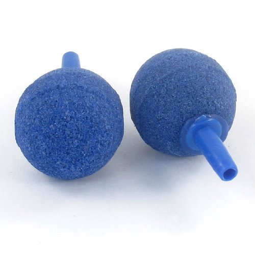 sourcingmap Hydroponics Fish Tank Blase Release Air Stones Balls, 2 Stück, blau von sourcingmap