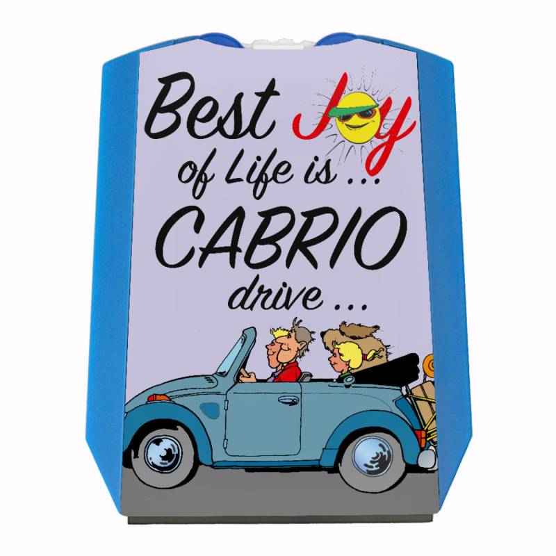 Best Joy of Life is Cabrio Drive Parkscheibe in lila mit 2 Einkaufswagenchips Eiskratzer Wasserabstreifer und Einkaufswagen-Chips Cabriofahrer parken Autofahrer Parkplatz Auto Führerschein von speecheese