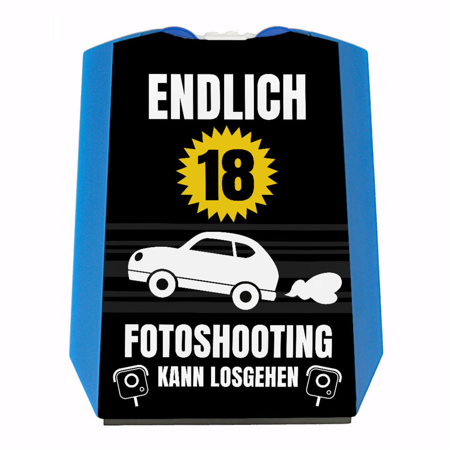 Endlich 18 Parkscheibe mit Spruch Fotoshooting kann losgehen Jetzt Volljährig Fahranfänger - Lustiges Geburtstagsgeschenk Witziges Auto Gadget Blitzer Endlich 18 Parkscheibe mit Spruch Fotoshooting kann losgehen Jetzt Volljährig Fahranfänger - Lustiges Geburtstagsgeschenk Witziges Auto Gadget Blitzer von speecheese