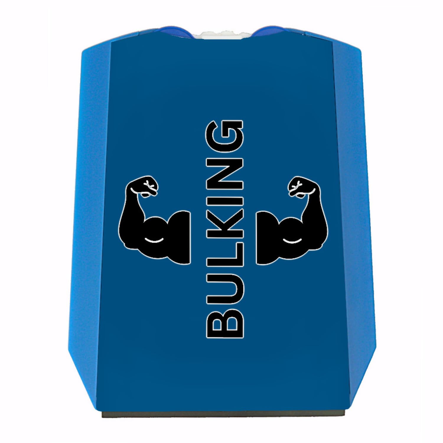 Fitness Parkscheibe in blau mit Spruch Bulking mit Einkaufswagenchips Als Aufmerksamkeit zum Führerschein Fitness Parkuhr Bodybuilding Eiskratzer Sport cool von speecheese