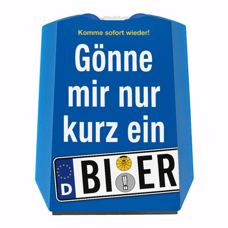 Gönne Mir nur kurz EIN Bier Parkscheibe mit 2 Einkaufswagenchips für Biertrinker witziges Nummernschild Design für einen Bierfan während des Kneipenbesuchs oder zum bestandenen von speecheese