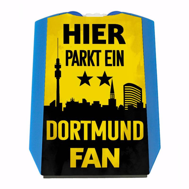 Hier parkt EIN Dortmund Fan Parkscheibe in Vereinsfarben mit Zwei Einkaufswagenchips als Geschenk für Fußballfans die ihren Verein über Alles lieben und überall verfolgen von speecheese